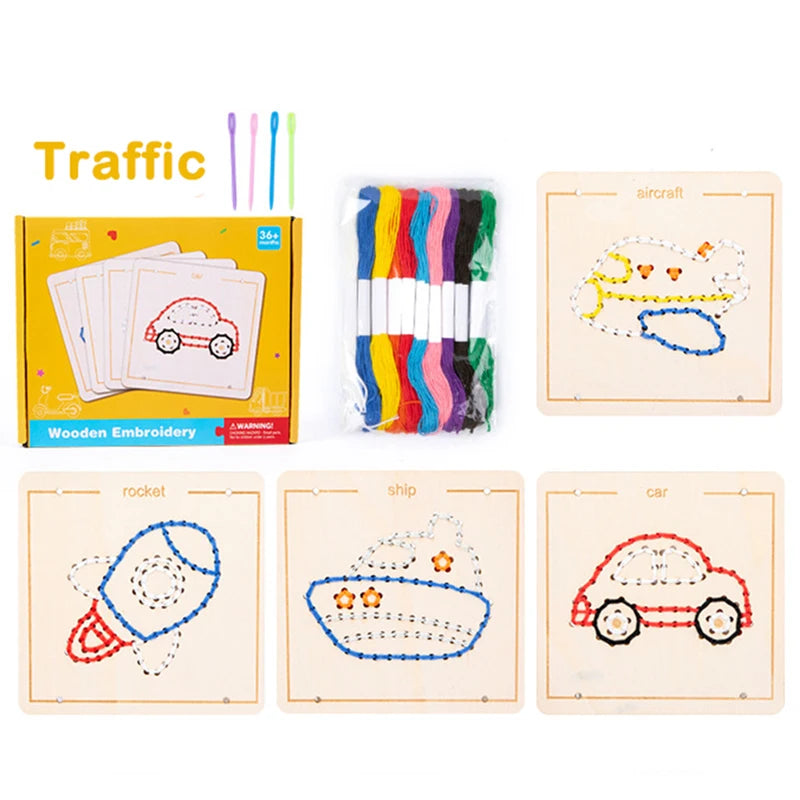 BZS00449 Embroidery Threading Game &ndash; Fine Motor Skills D
