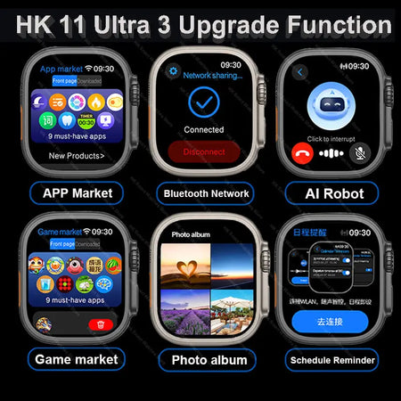 HK11 Ultra 3 Smartwatch &ndash; 4G Calling And AI Chat Robot
