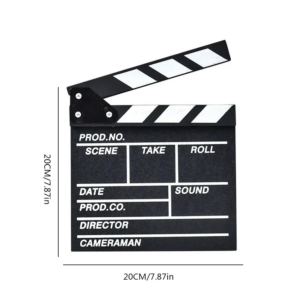 30x27cm Movie Clapboard Black (20x20cm)