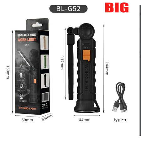 1-6PC Work Light &ndash; 360 Degree Rotating Hands Free Lighting G117-BIG