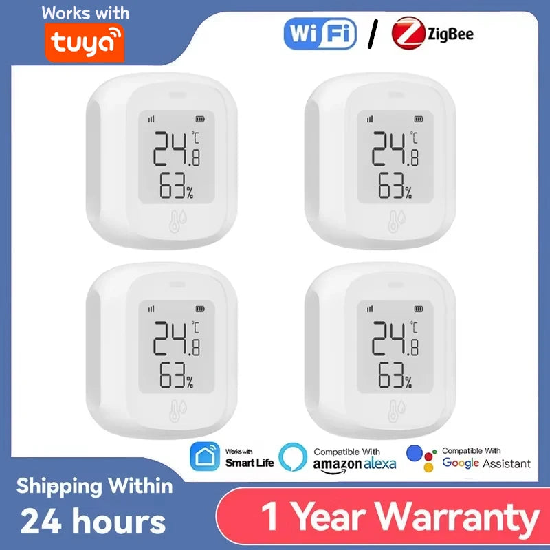 Inteligentný senzor teploty a vlhkosti s LED displejom Zigbee Wifi