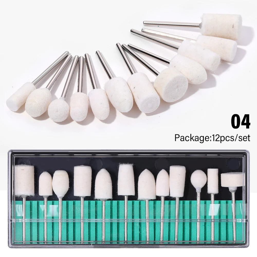 YIKOOLIN DMT Nail Drill Bits Set - Multi Size 12-30 D-12PCS