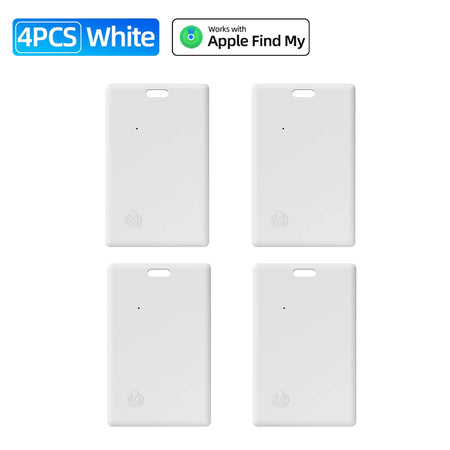 Anti-Lost Ultra-Thin Wallet Tracker &ndash; Find My iPhone GPS 4PCS White