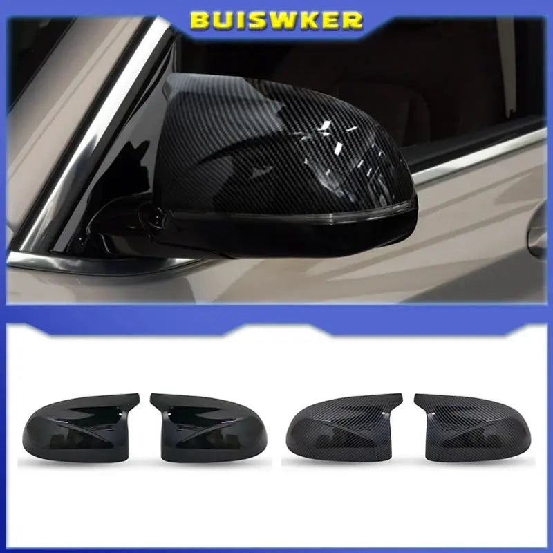 For BMW X3 G01 X4 G02 X5 G05 X6 G06 X7 G07 2018 2019 2020 left and right side rearview mirror housing cover wing-shaped cover by InterCyprus Trading Ltd