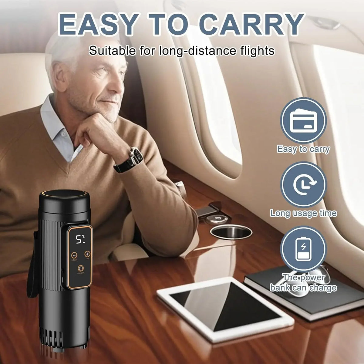 Portable Insulin Travel Cooler Cup &ndash; Digital Temp Display