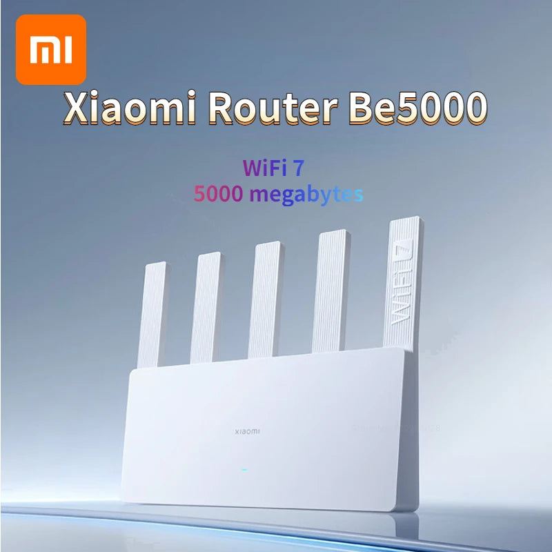 Xiaomi Router Be5000 &ndash; WiFi 7 5011Mbps 2.5G Port Mesh Be5000 / EU Plug