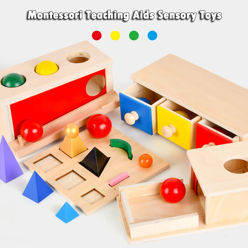 BZS00372 Object Permanence Box &ndash; Wooden Montessori Toy