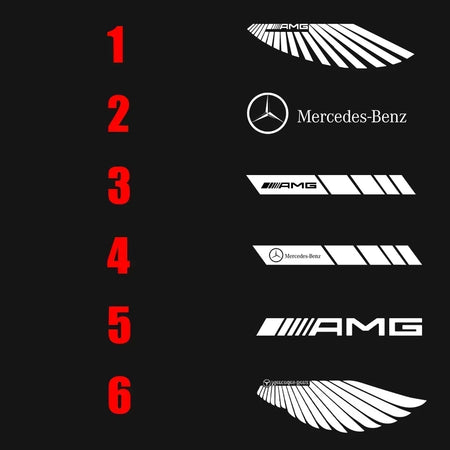 LED Angel Wings Welcome Light for Mercedes-Benz GLA GLB GLC GLS EQC A-Class B-Class C-Class E-Class S-Class
