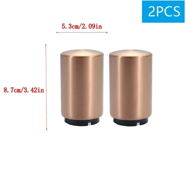 Automatic Stainless Steel Beer Bottle Opener &ndash; Effortless, Eco-Friendly Kitchen Gadget Champagne 2PCS