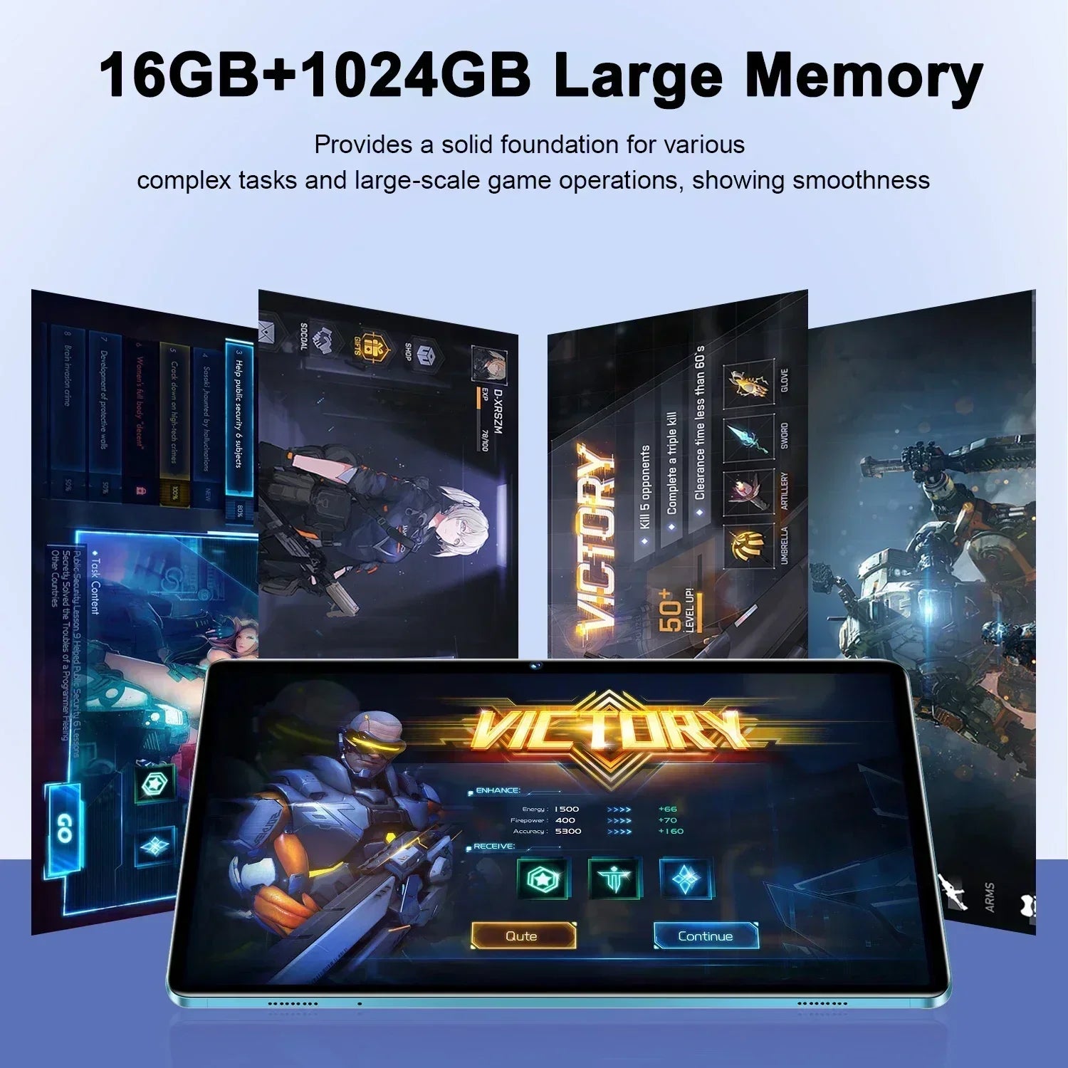 Pad 7 Pro Tablet 10.1 Inch &ndash; Snapdragon 8 Gen 2 with 16GB RAM and 1024GB Storage