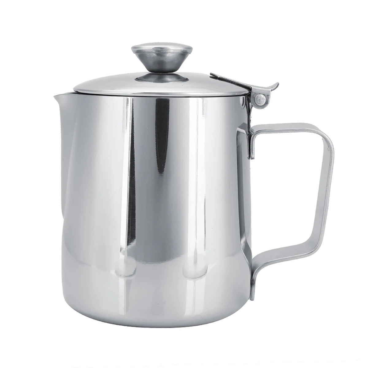 Stainless Steel Milk Frothing Pitcher With Lid &ndash; Latte Art 250ml
