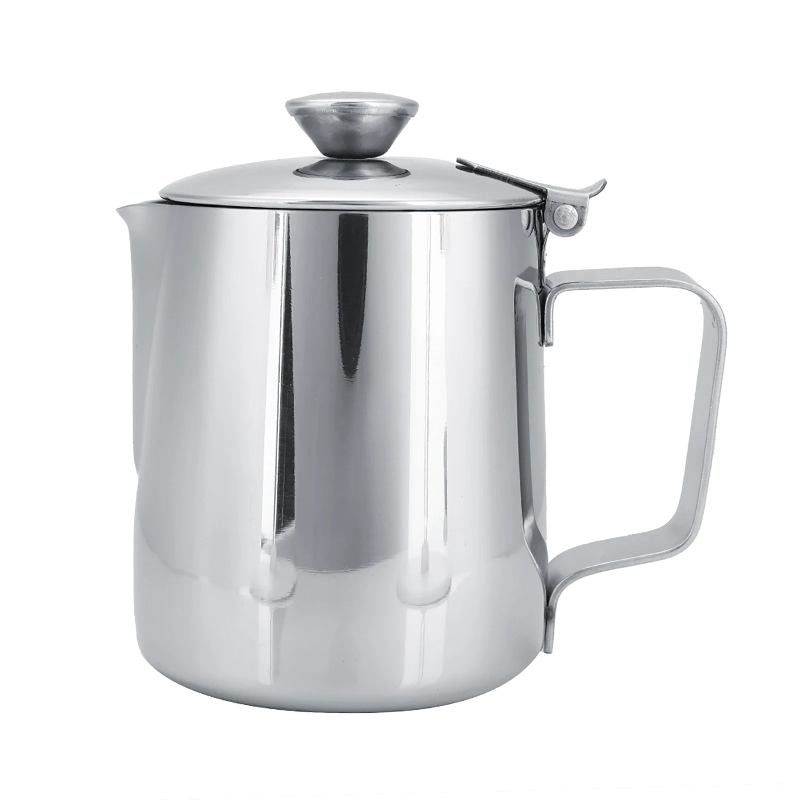 Stainless Steel Milk Frothing Pitcher With Lid &ndash; Latte Art 250ml