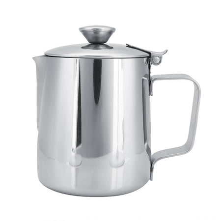 Stainless Steel Milk Frothing Pitcher With Lid &ndash; Latte Art 250ml