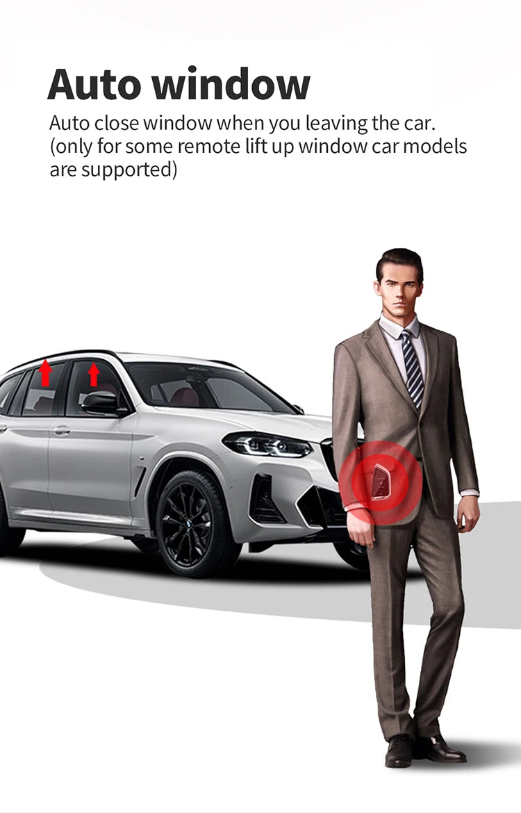 Avainnäyttö BMW CF568 muokattu LCD-yhteensopiva älykäs avainnäyttö BMW:n yhden napin käynnistysajoneuvoille