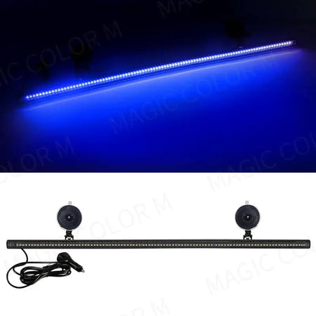 96 LED Strobe Lights For Emergency Flash Warning Lamp Windshield Bar 3030 Beads Red Blue Amber White Green Car Light Assembly by InterCyprus Trading Ltd