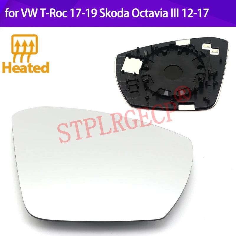 Verwarmd Zijspiegelglas voor VW T-Roc A11 en Skoda Octavia A7