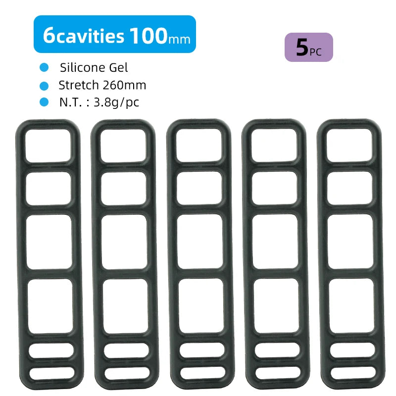 Gel Band for Bike Handlebar &ndash; Secure and Versatile Mounting Solution Type C 6C-100mm 5P / CHINA