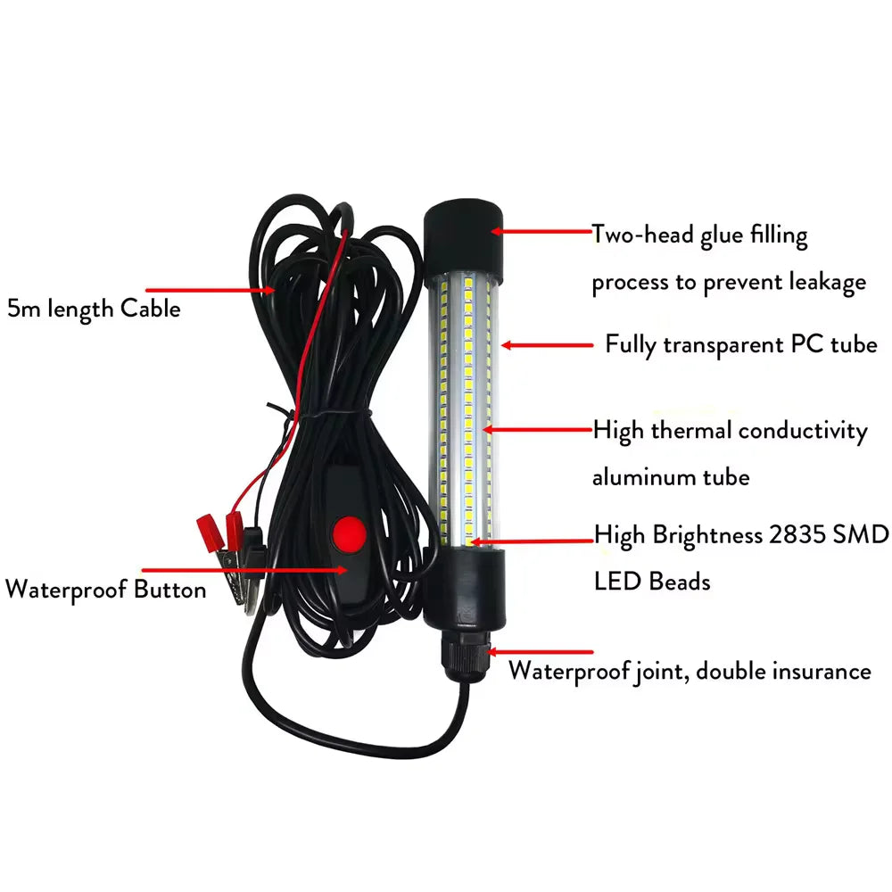 12V LED Fishing Light 126Pcs 2835 SMD &ndash; Waterproof