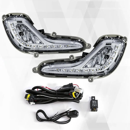 For Hyundai Accent 2012 2013 2014 2015 2016 2017 DRL LED Daytime Running Light Fog Lamp Car Auto Headlight Waterproof Daylights by InterCyprus Trading Ltd