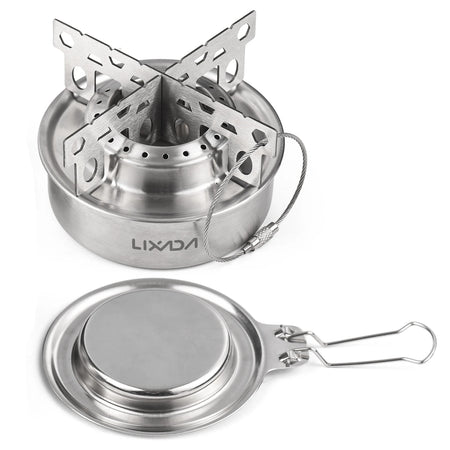 Lixada Mini Alcohol Stove With Cross Stand &ndash; Ultra Portable