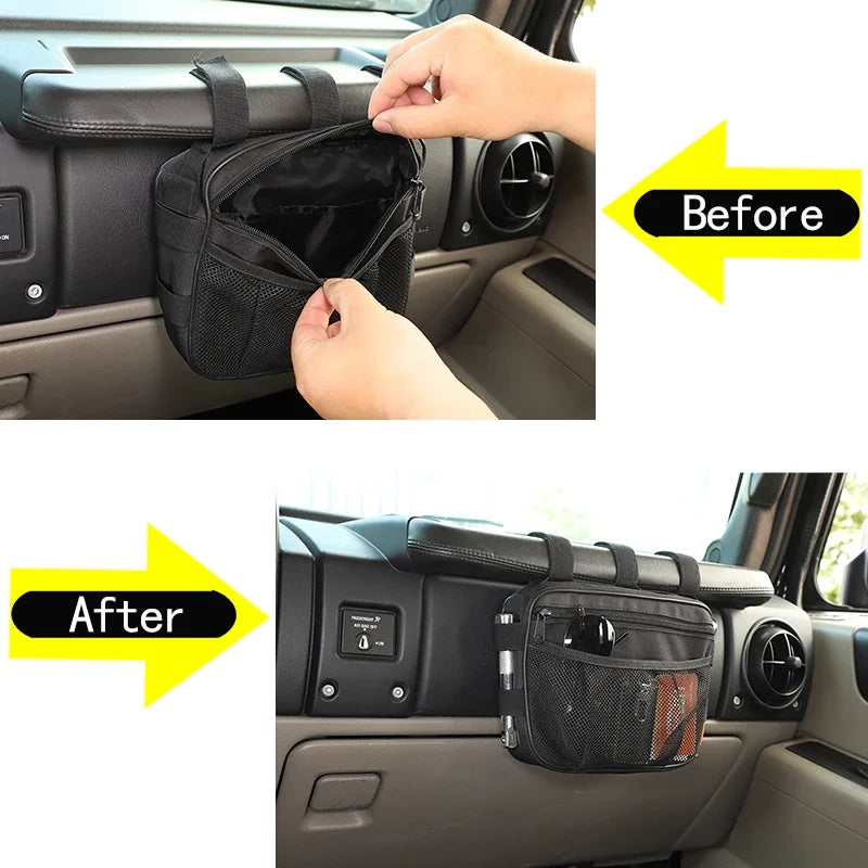 Внутренняя сумка для хранения Hummer H2 2003 2009 Черная оксфордская ткань