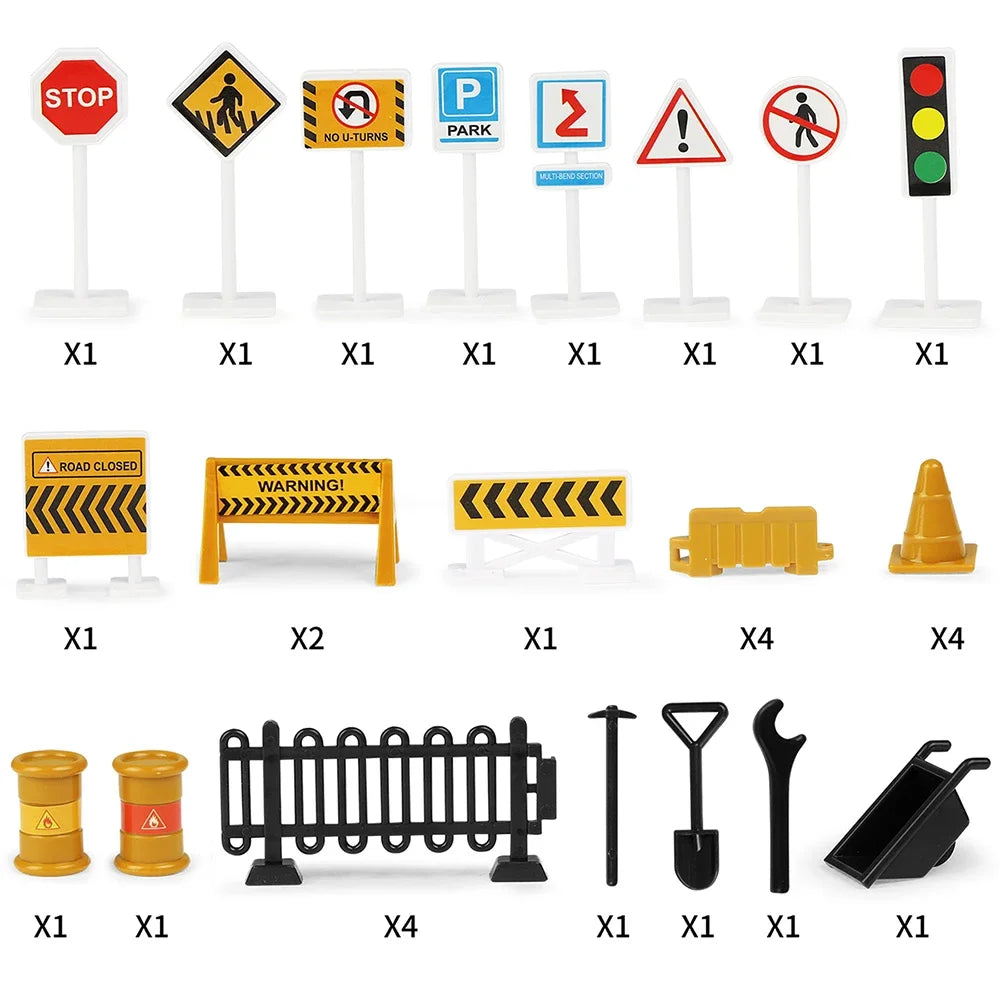 Coolplay City Road Map Mat &ndash; Interactive Traffic Play Area for Kids Road sign-3