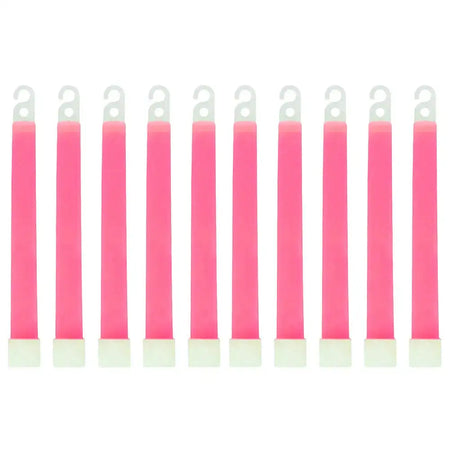 Waterproof 6 Inch Glow Sticks With Hook For Camping Gear Pink