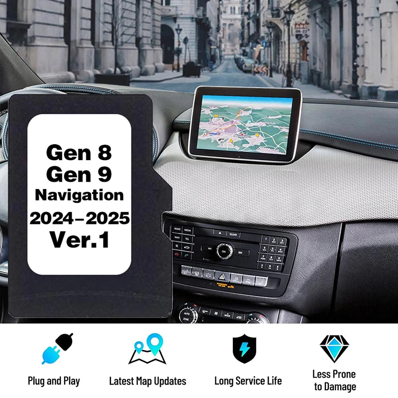 Tarjeta TF 8GB Mapas de Europa 2024-2025 para Lexus CT ES GS IS LS NX RC