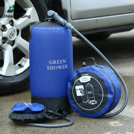 Lohascamping Outdoor Pressure Shower Portable 11L Inflatable Camping Bathing Bag