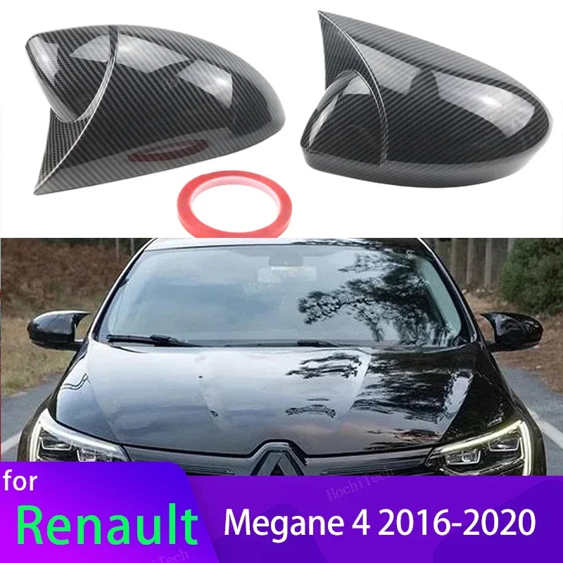 Achteruitkijkspiegel Cover Carbonvezel Look Zwart voor Renault Megane MK4 2016-2020