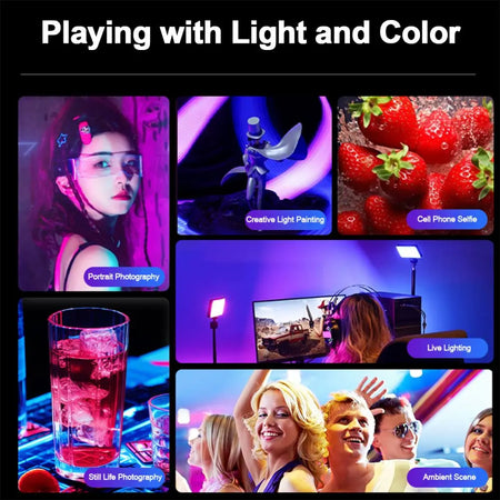 RGB LED Video Light for Smartphones