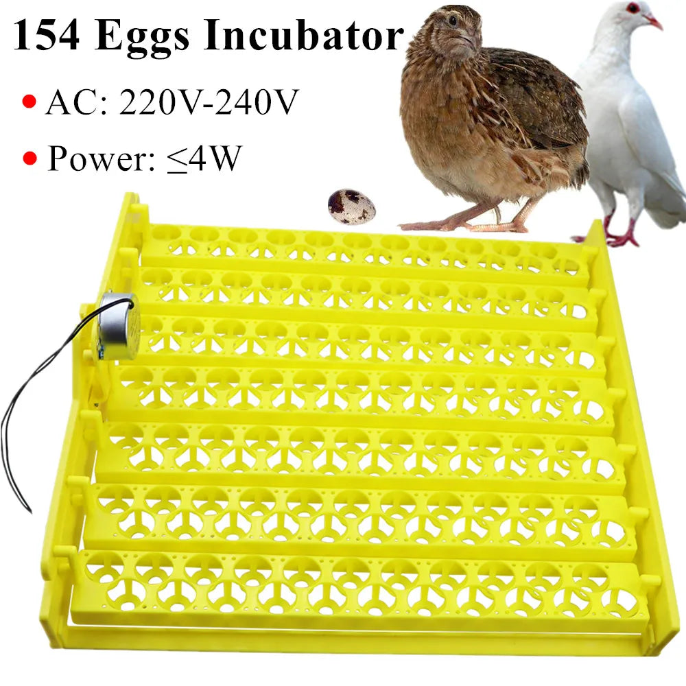 154 Eggs Incubator &ndash; Automatic Turn Tray for Hatching Default Title