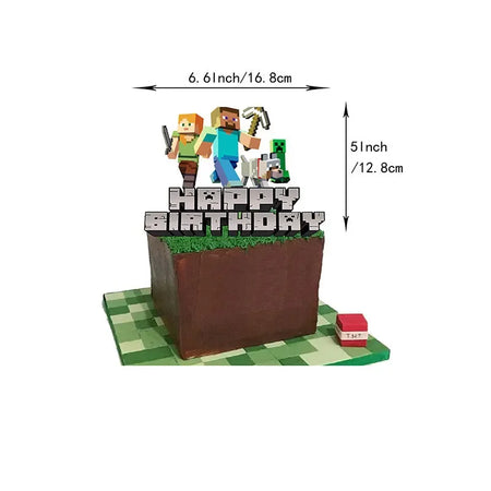 Birthday Party Supplies - Disposable Dinnerware &amp; Decorations Cake decoration 1pcs