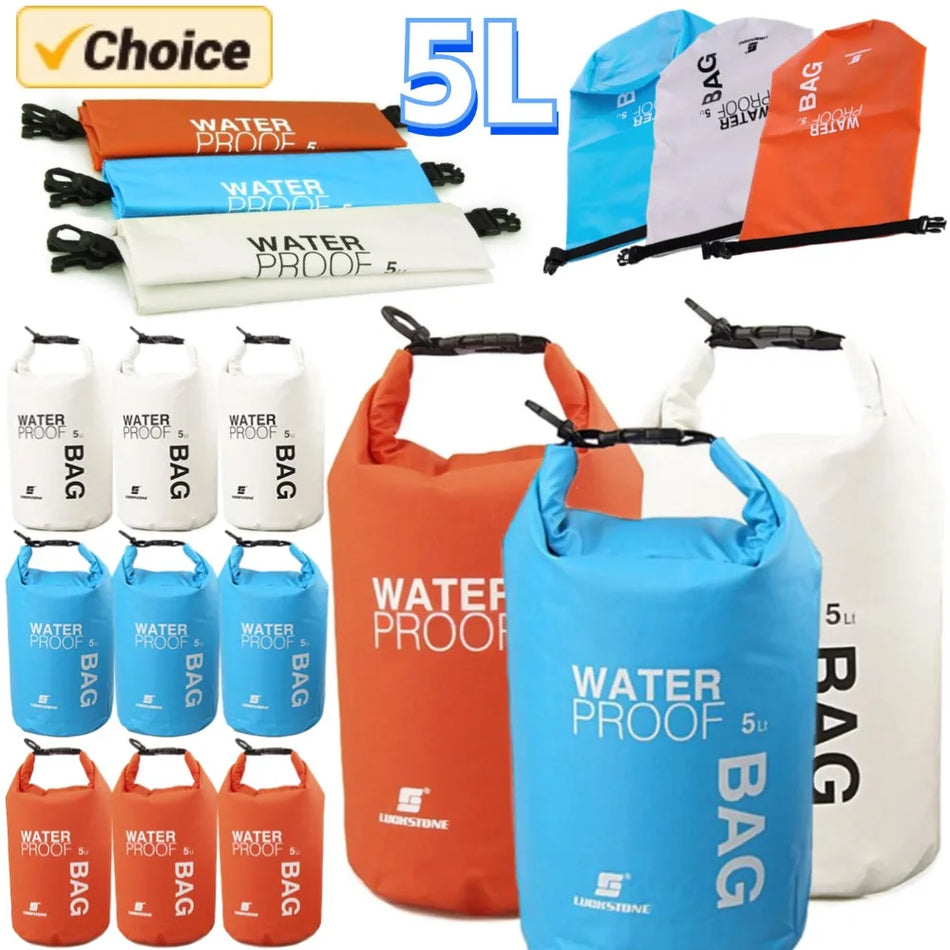 5L Waterproof Dry Bag For Kayaking And Rafting Adventures