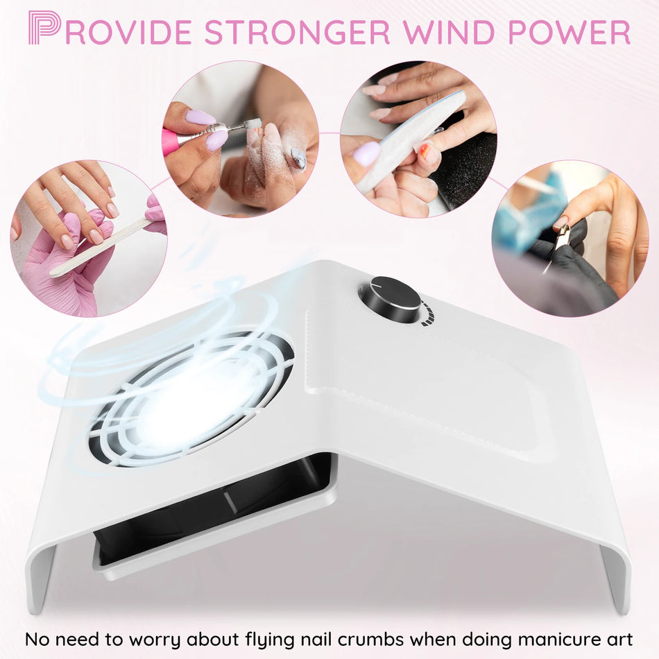 Usisavač za prašinu za nokte s dva ventilatora Manikura