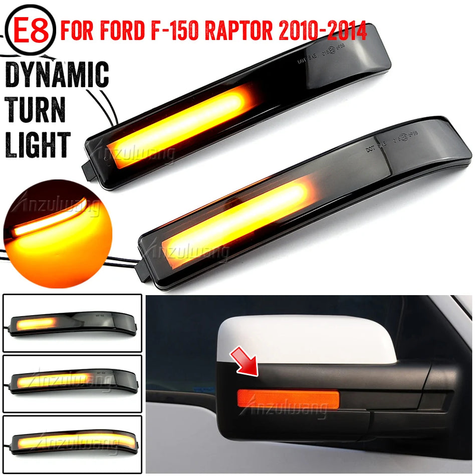 LED Dynamic Side Mirror Turn Signals For Ford F-150 Raptor