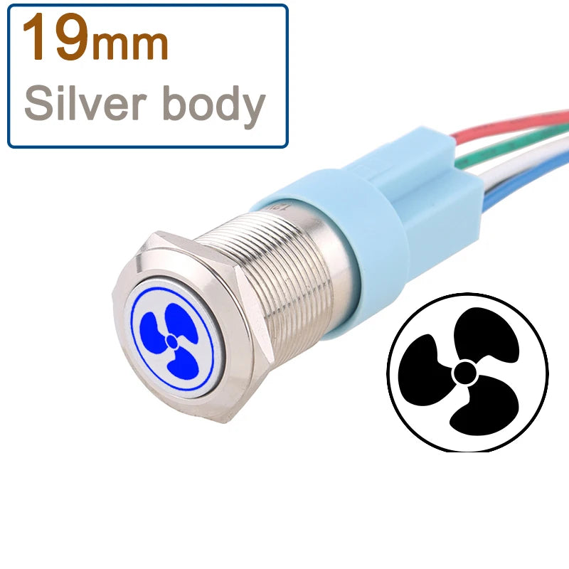 DIANQI Metal Push Button Switch &ndash; Durable Stainless Steel Construction