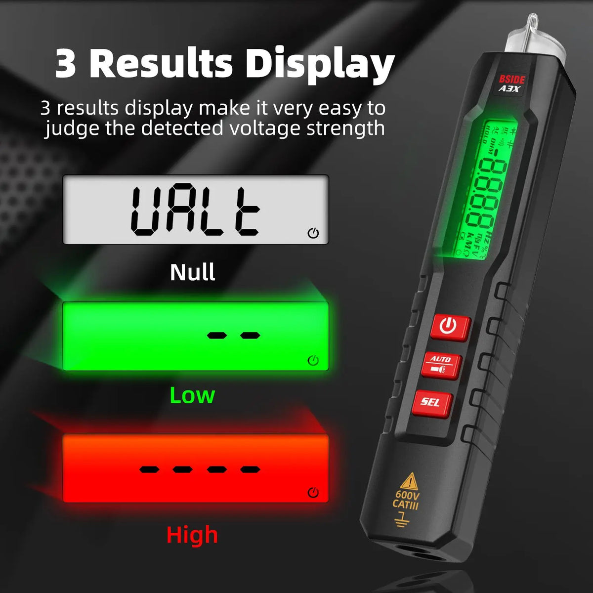BSIDE A3X &ndash; Non-Contact Voltage Detector Pen Locate