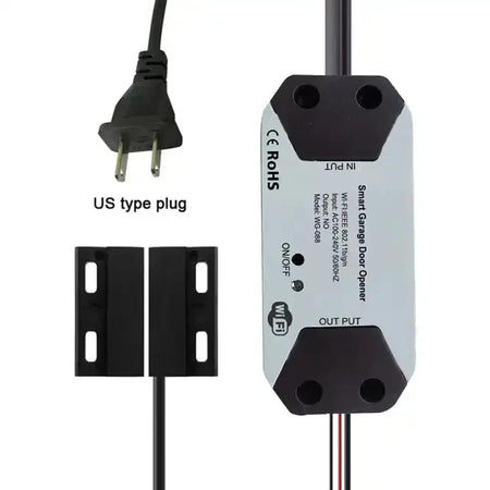 Tuya WIFI Smart Garage Door Controller - Alexa &amp; Google Compatible black-US PLUG / CHINA