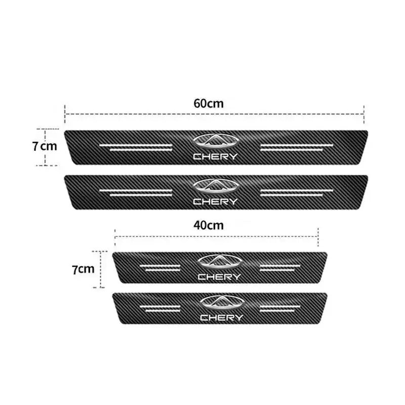 Car Door Sill Protector Stickers For Chery Tiggo 7 Pro 4pcs
