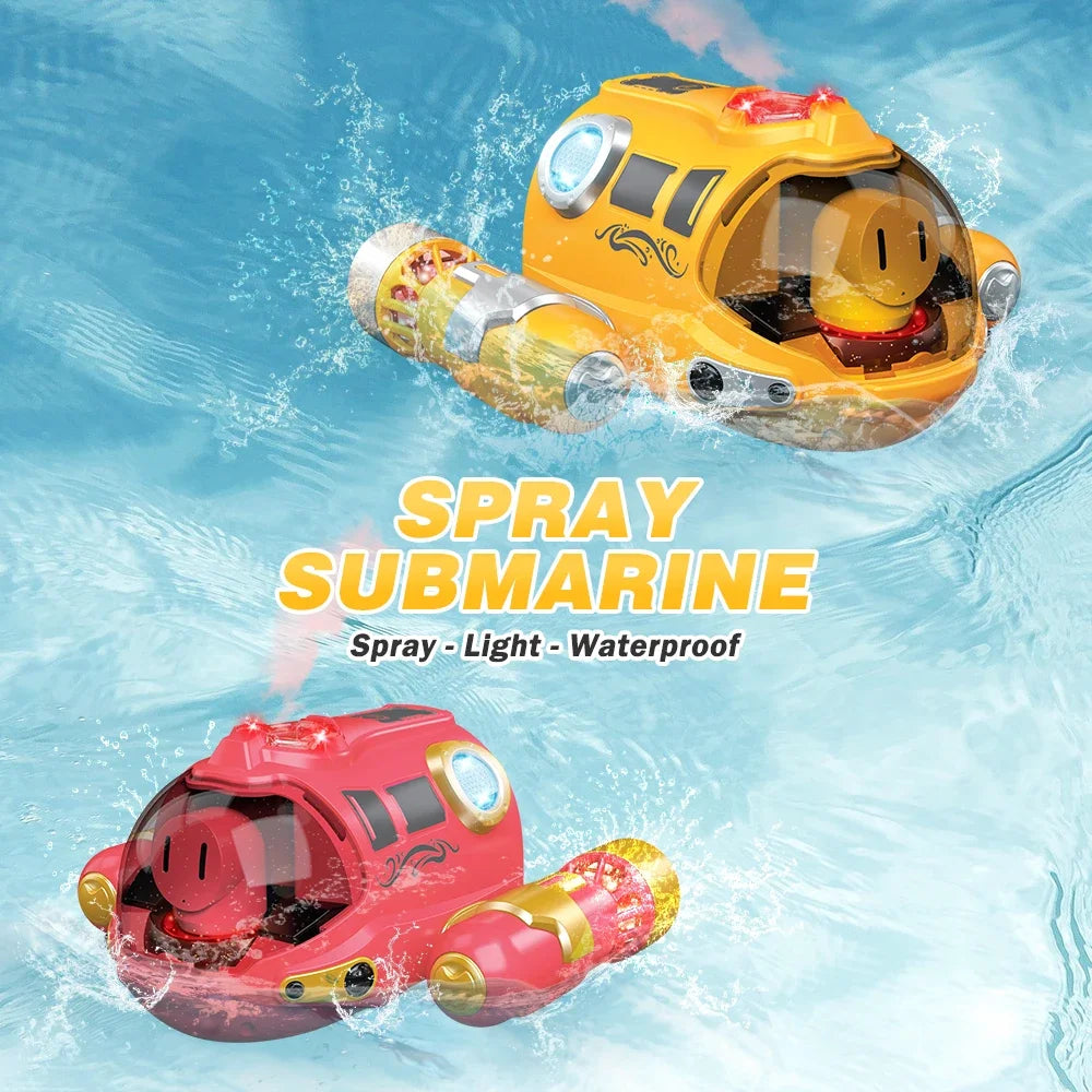RC Submarine Spray Motorboat - 2.4G Remote Control Waterproof Toy