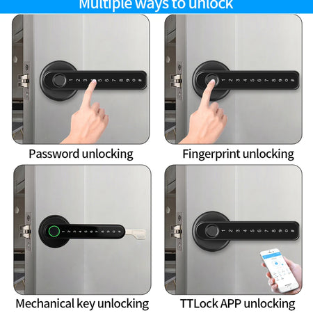 Q49-ttlock TTLock App Security Door Lock &ndash; Biometric Access