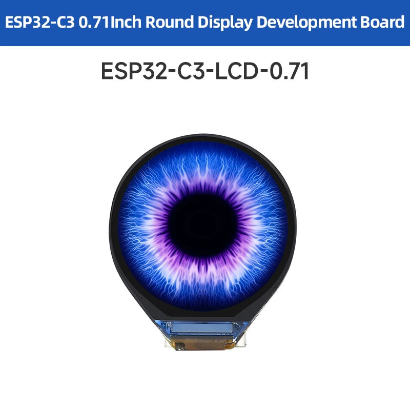 ESP32-C3 Display Development Board &ndash; Compact 0.71 Inch IPS Screen Without Case