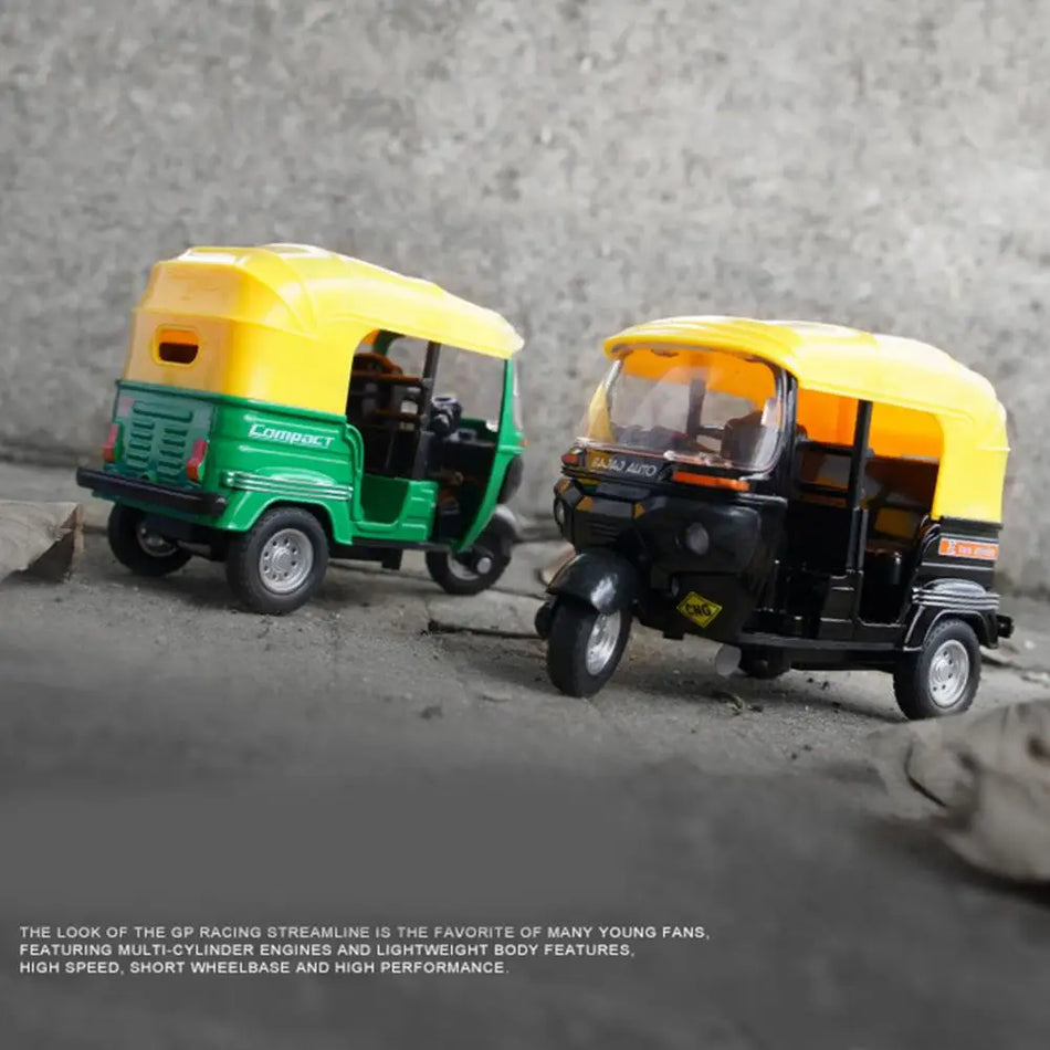 Model tricycle indian Conusea din turnare sub presiune, construcție din aliaj