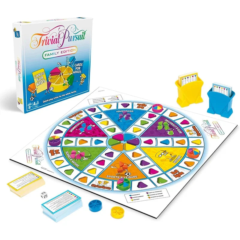 Trivial Pursuit Family Edition Educational Board Game Night