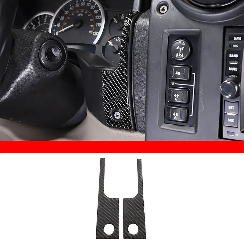 Adesivi per rifinitura interna in fibra di carbonio Hummer H2 2003-2007