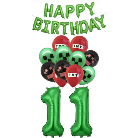 Birthday Party Cartoon Game Tableware Set for Kids balloon set 11