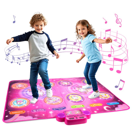 106x80cm Kids Dance Mat Bluetooth Light - Two Players