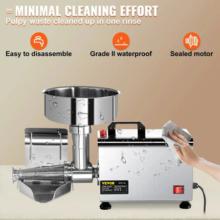 370W Electric Tomato Strainer Stainless Steel