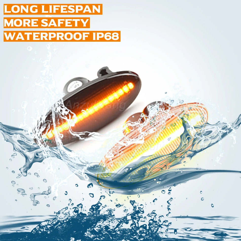 Luces de Marcador Lateral T10 LED Para Smart Forfour W453 Renault Koleos